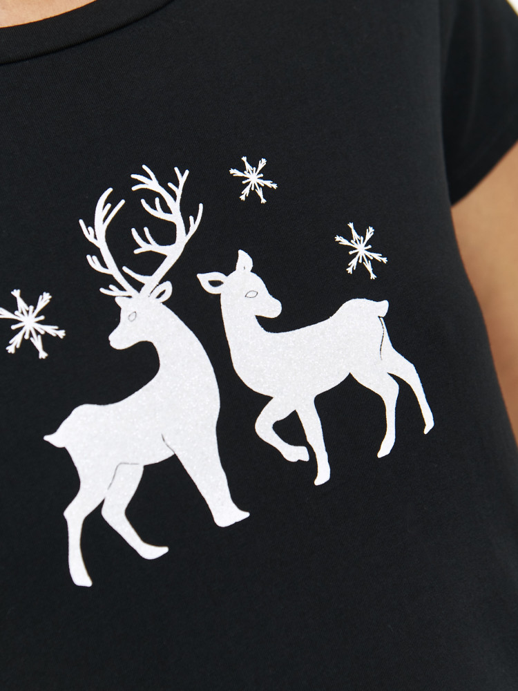 T-shirt bawełniany z motywem 