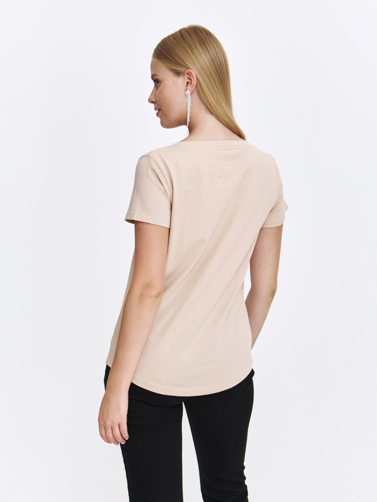 Pudełkowy podkoszulek bawełniany 