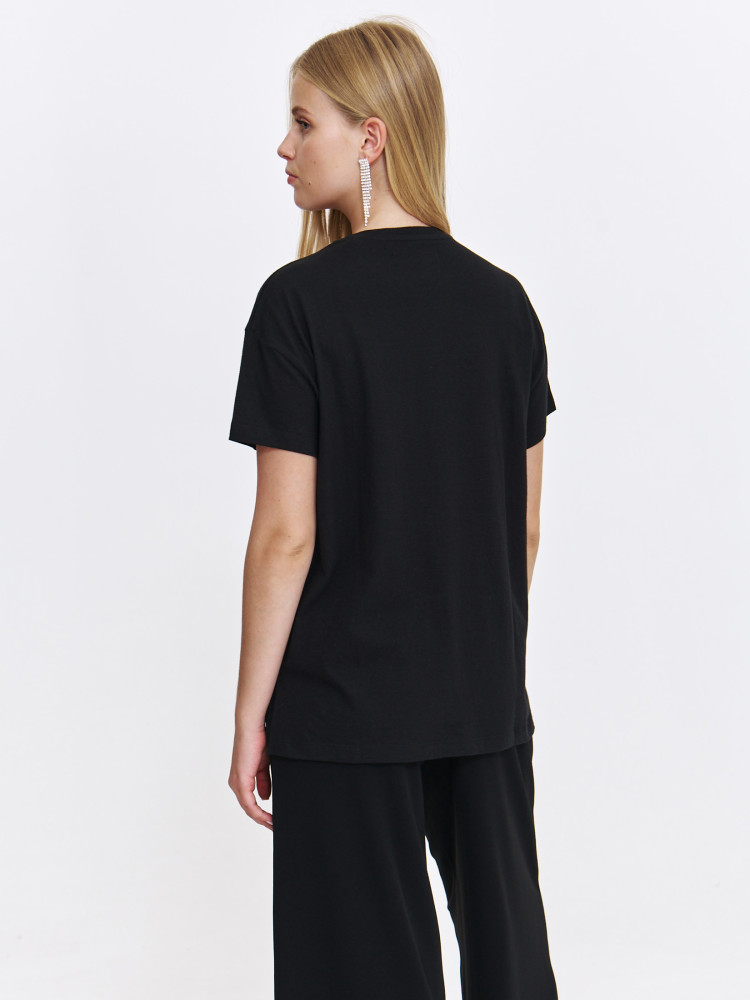 Podkoszulek damski z cekinową aplikacją 