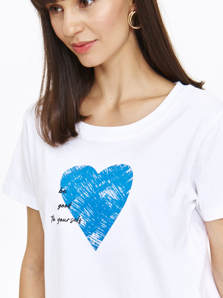 Biały top z grafiką