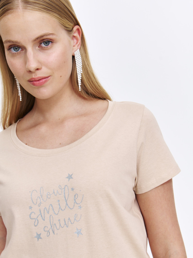 Pudełkowy podkoszulek bawełniany 