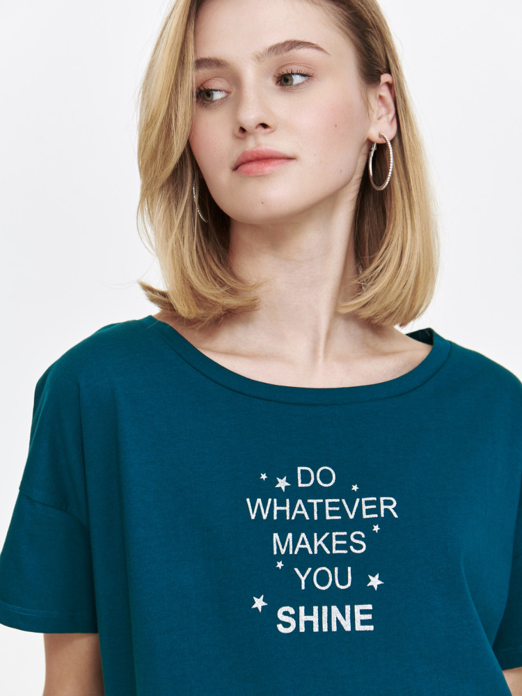 Podkoszulek oversize w kolorze granatowym 