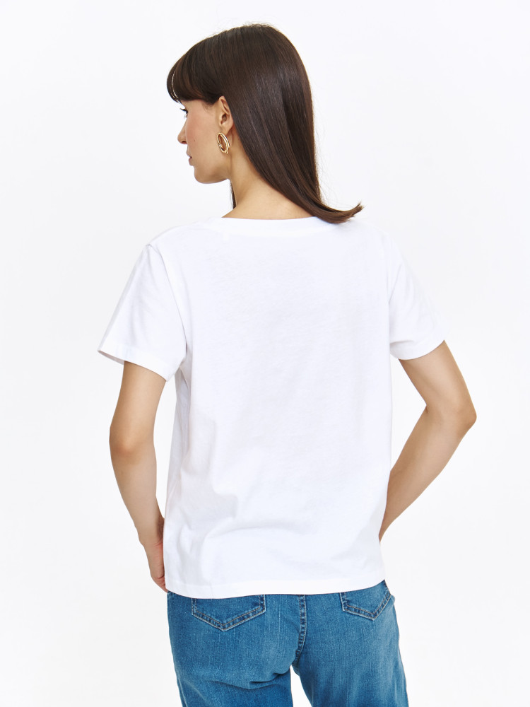 Biały top z grafiką