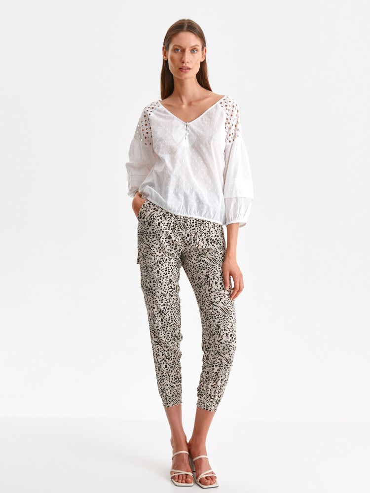 Bluzka damska z rękawami o długości 3/4