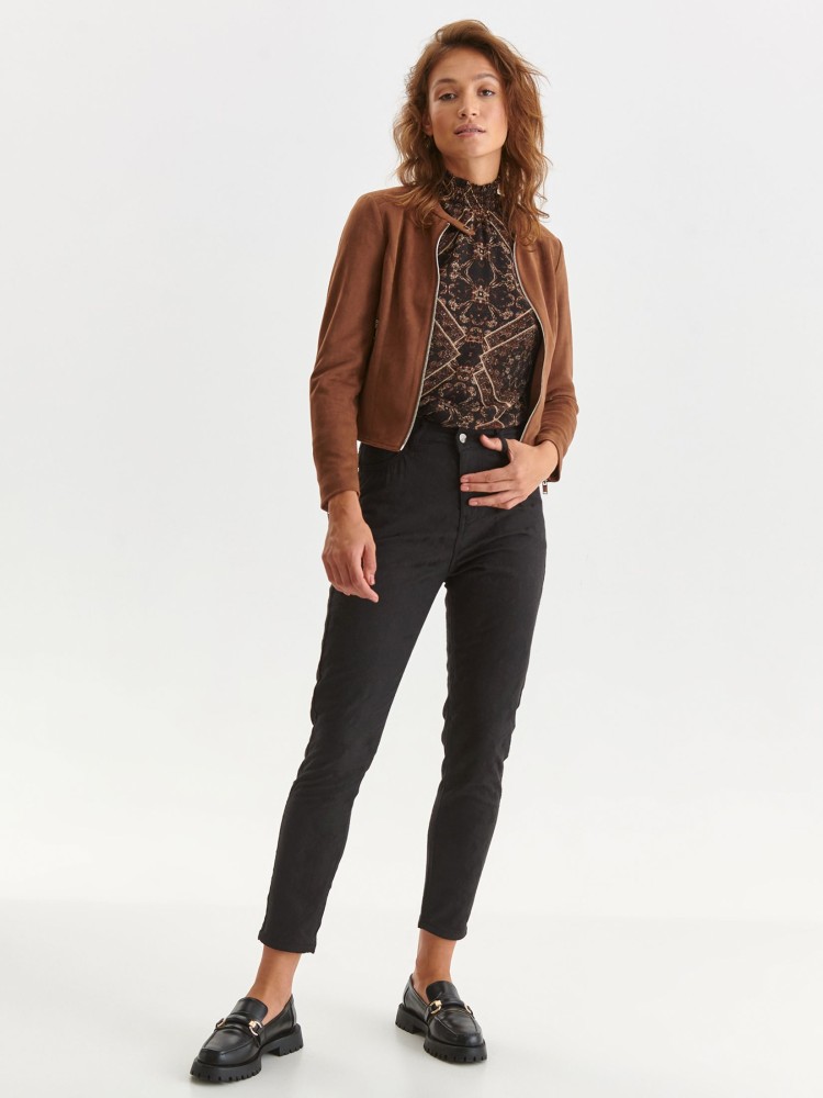 Bluzka długi rękaw damska ze stójką