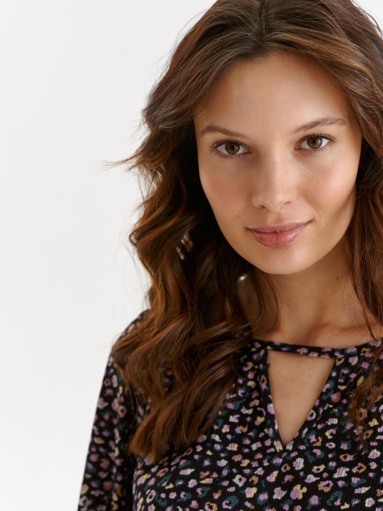 Luźna bluzka damska z nadrukiem