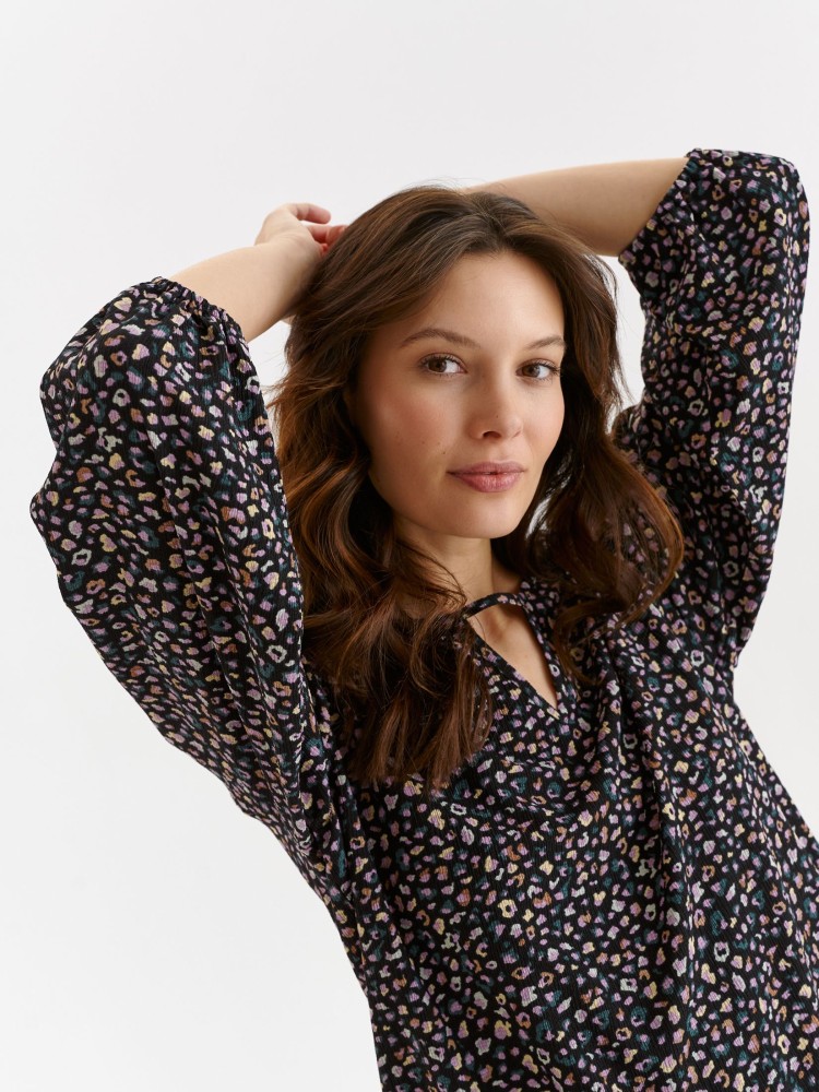 Luźna bluzka damska z nadrukiem