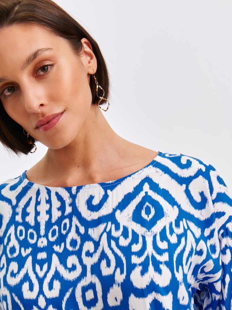 Bluzka kimono ze ściągnieciem  Bluzka kimono ze ściągnieciem