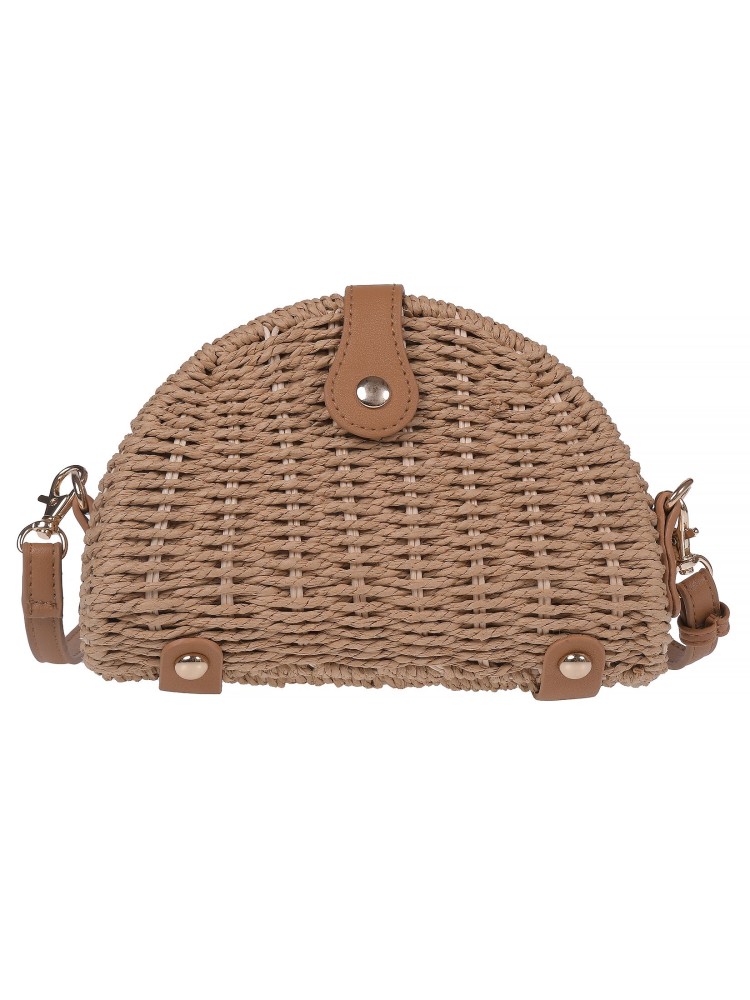 Pleciona torebka damska z odpinanym paskiem