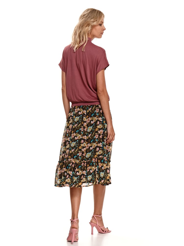 Luźny golf z krótkim rękawem