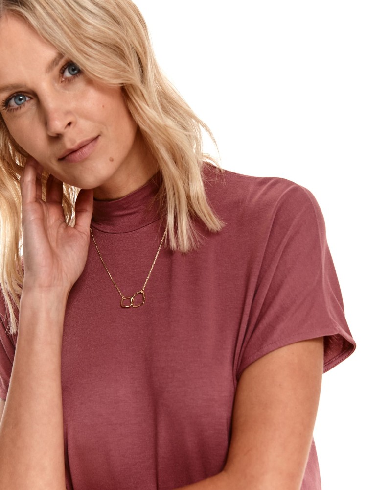 Luźny golf z krótkim rękawem