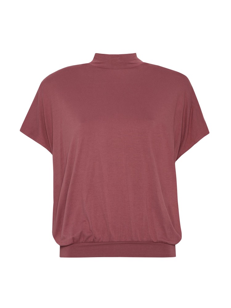 Luźny golf z krótkim rękawem