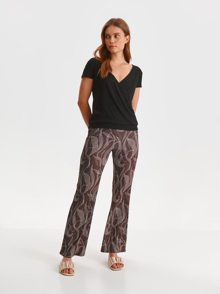 Kopertowa bluzka z krótkim rękawem