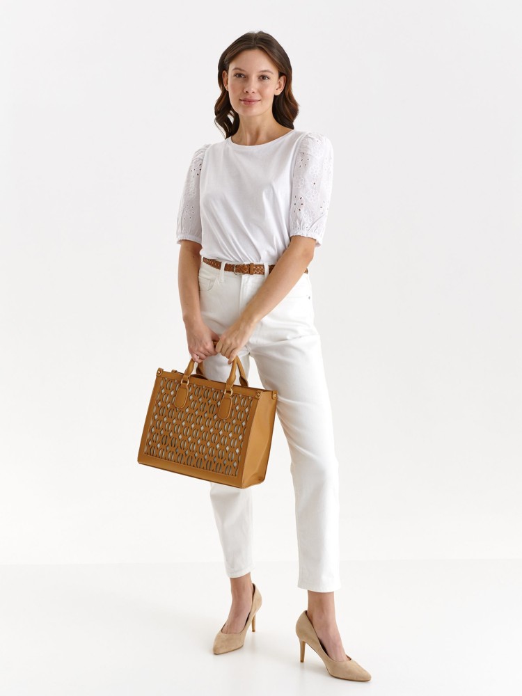 Bluzka damska z ażurowymi rękawami