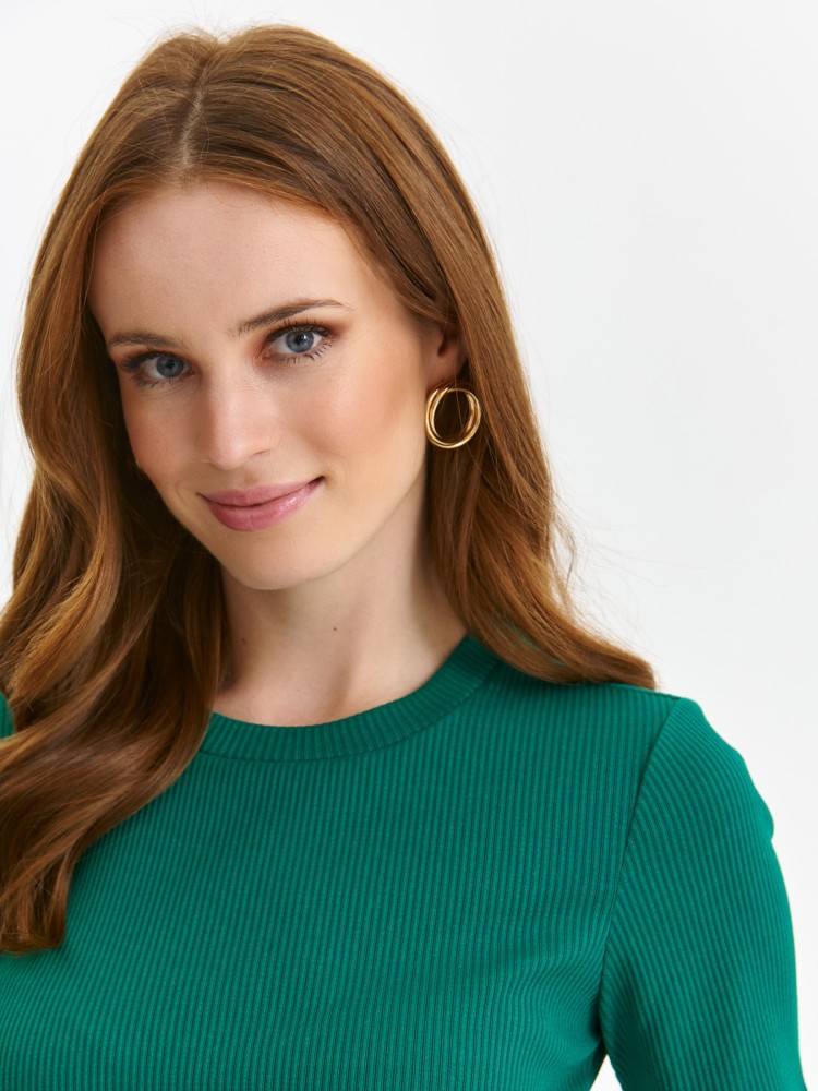 Dzianinowa bluzka z krótkim rękawem