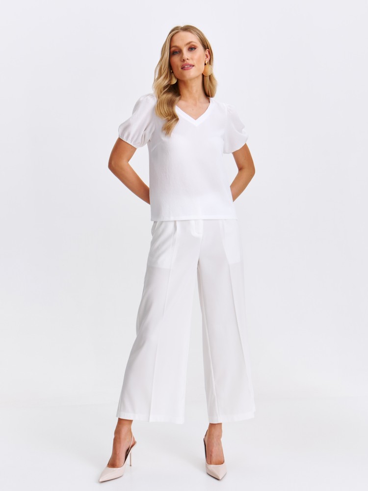 Bluzka damska z bufiastymi rękawami