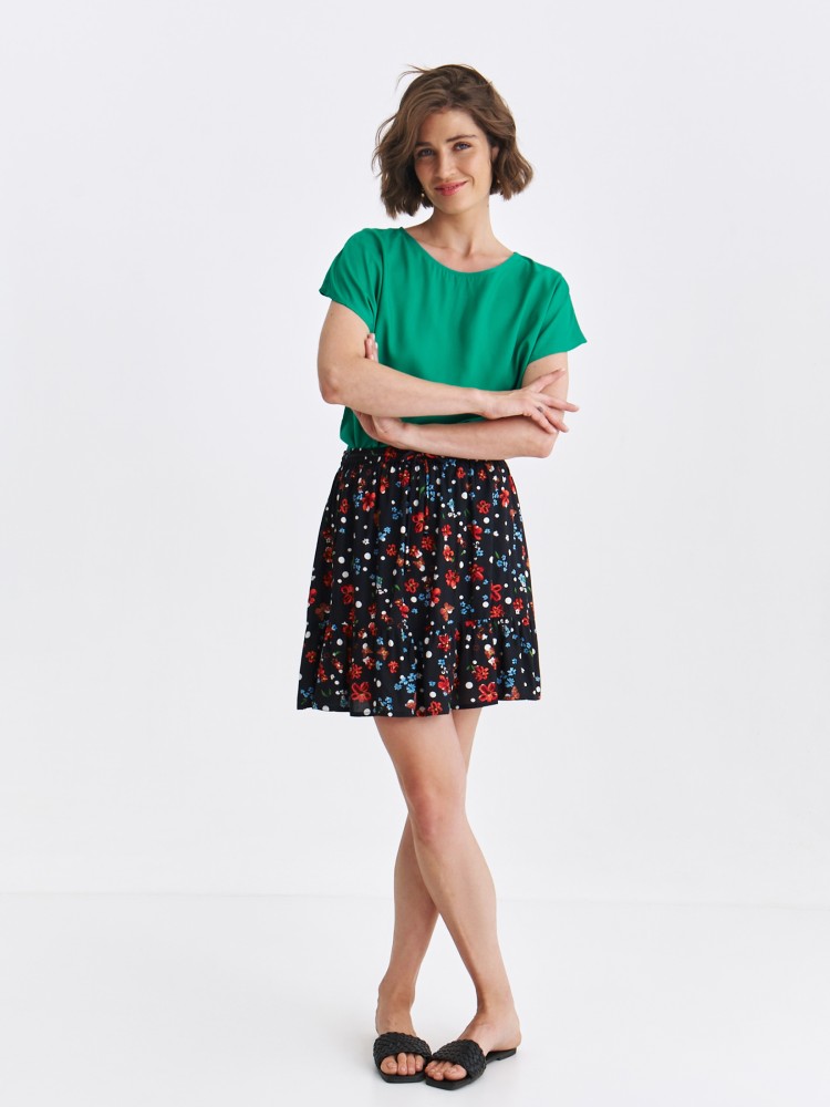 Bluzka z krótkim rękawkiem, zielona