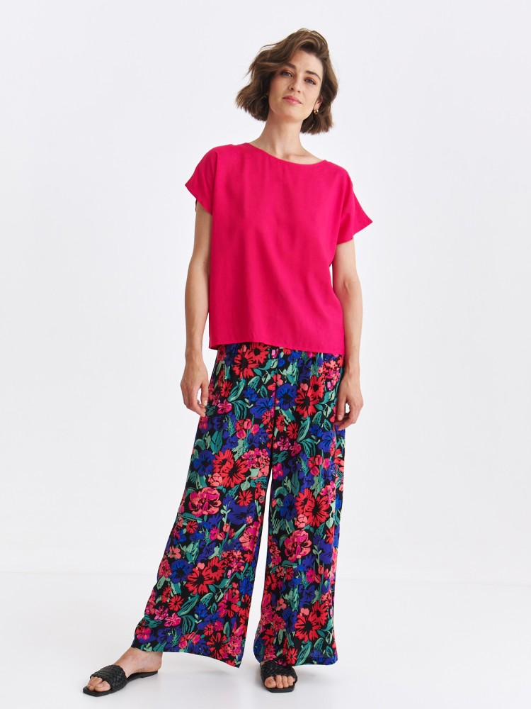 Różowa bluzka z krótkim rękawem Różowa bluzka z krótkim rękawem