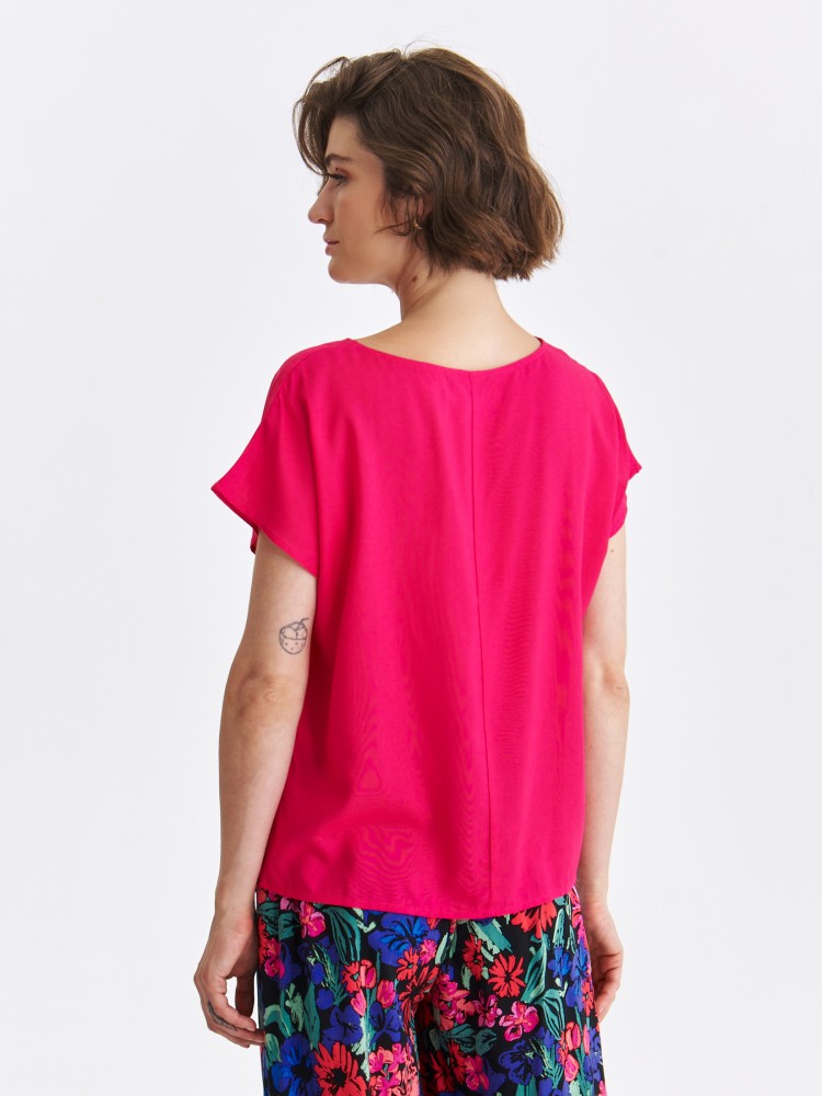 Różowa bluzka z krótkim rękawem Różowa bluzka z krótkim rękawem