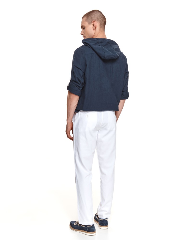 Bluza lniana z kapturem