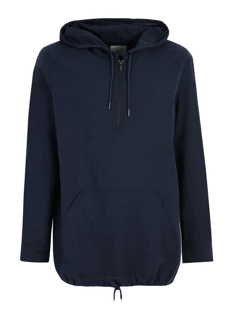 Bluza lniana z kapturem