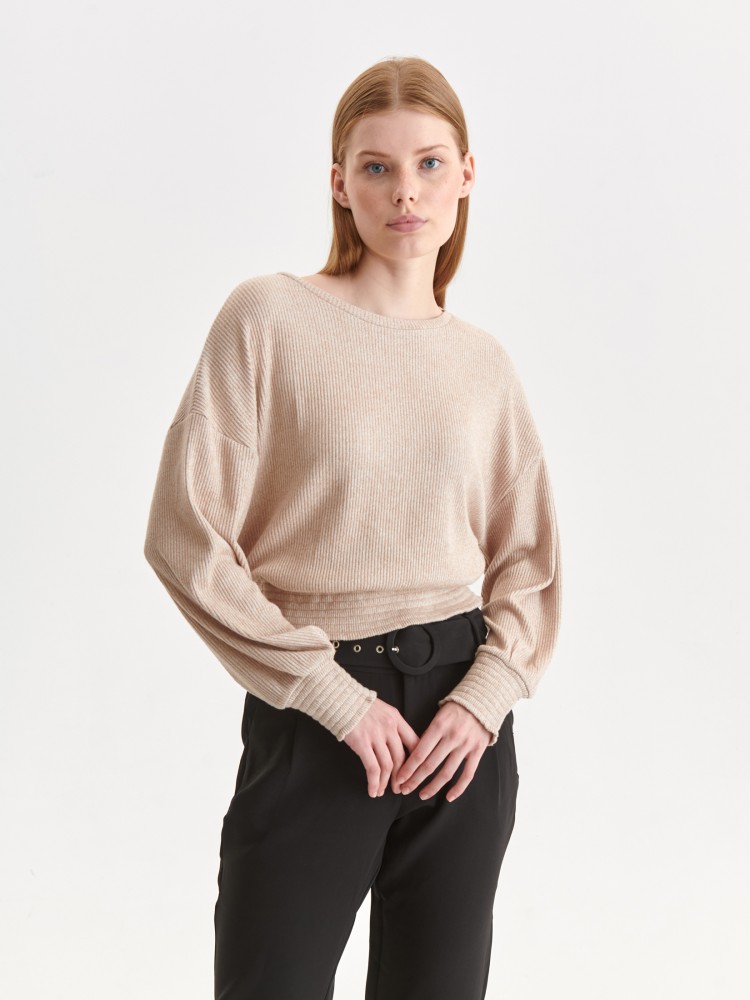 Dzianinowa bluza w prążki Dzianinowa bluza w prążki