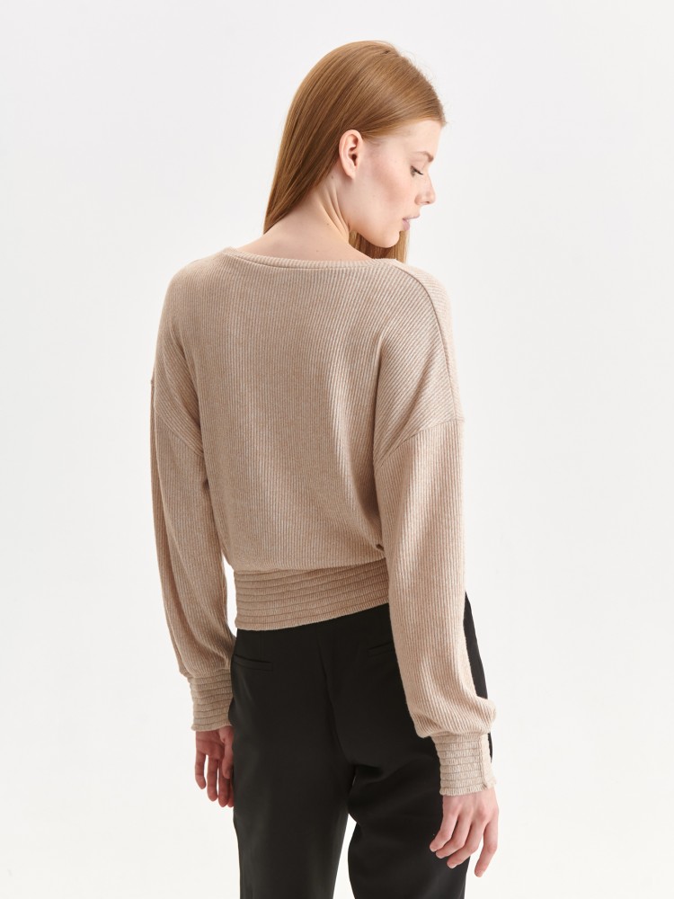 Dzianinowa bluza w prążki Dzianinowa bluza w prążki