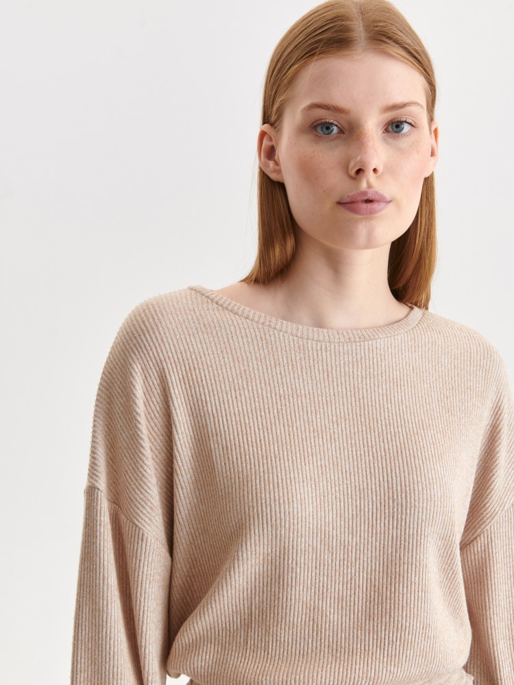 Dzianinowa bluza w prążki Dzianinowa bluza w prążki