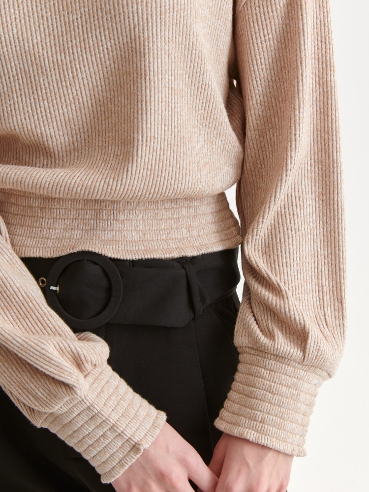 Dzianinowa bluza w prążki Dzianinowa bluza w prążki