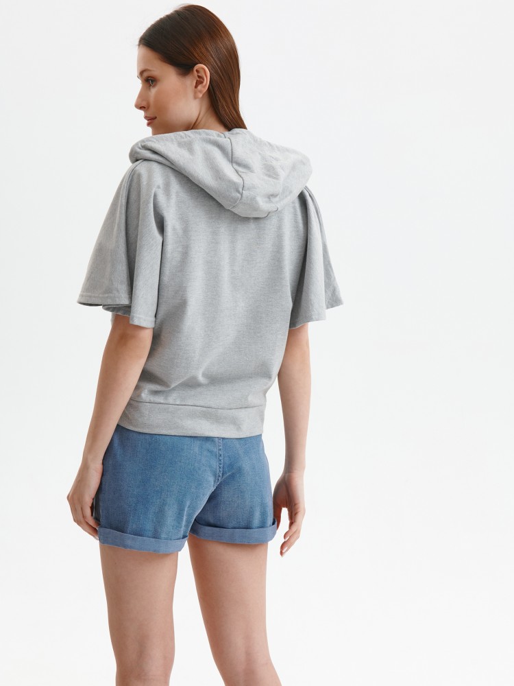 Rozpinana bluza damska z krótkim rękawem