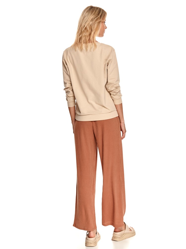 Nierozpinana bluza damska z nadrukiem w kwiaty