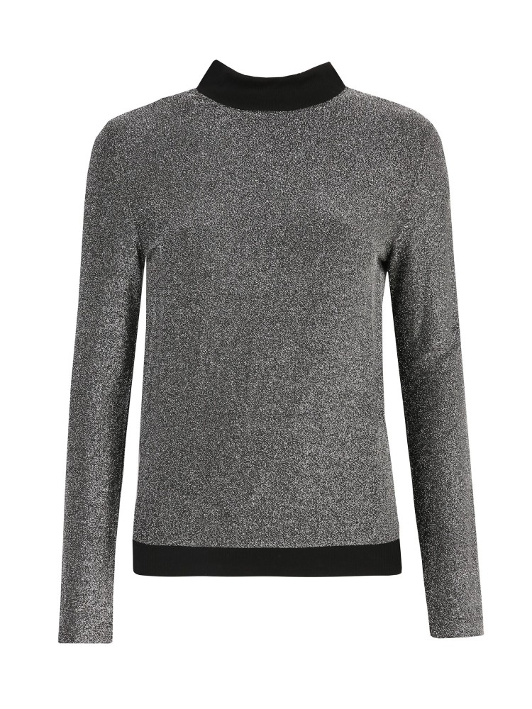 Bluza damska z błyszczącego materiału