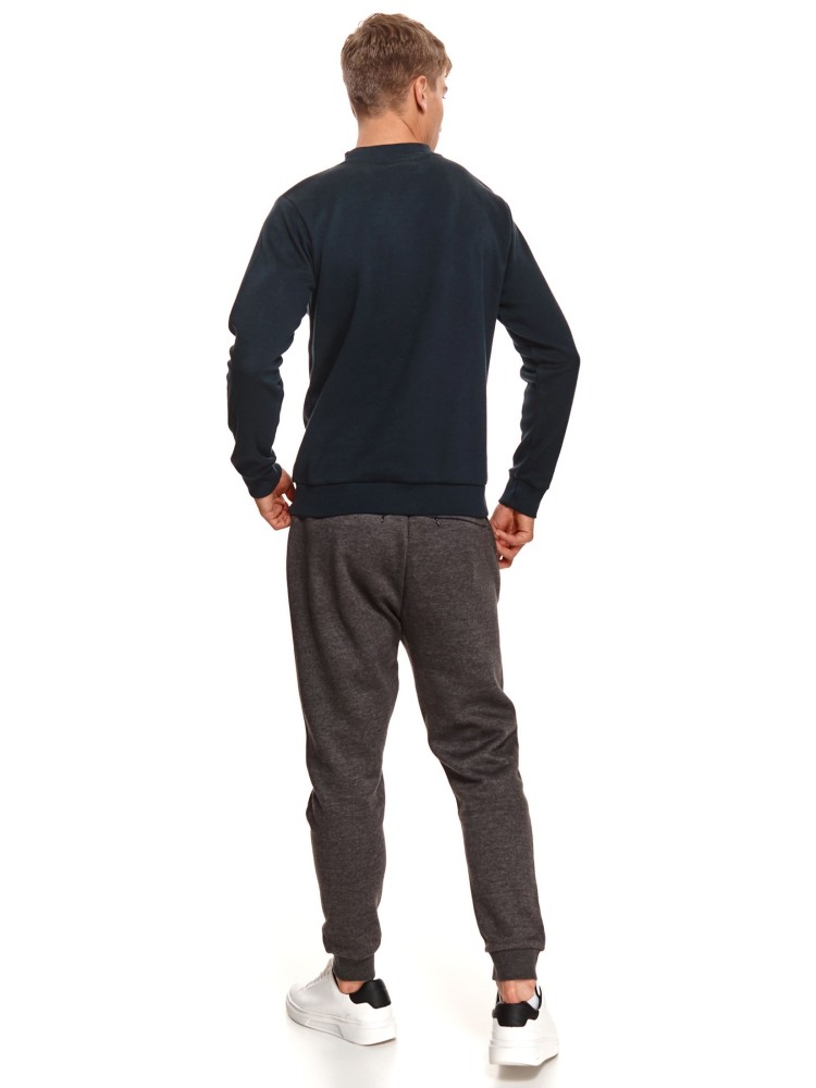 Bluza strukturalna z nadrukiem