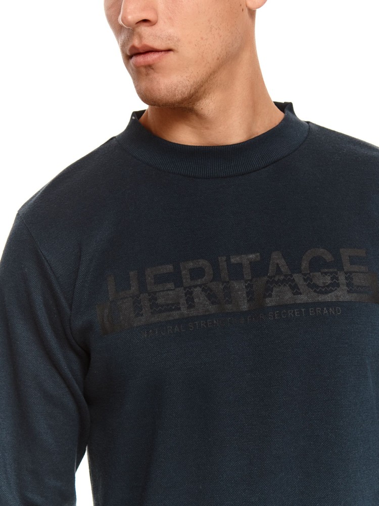 Bluza strukturalna z nadrukiem