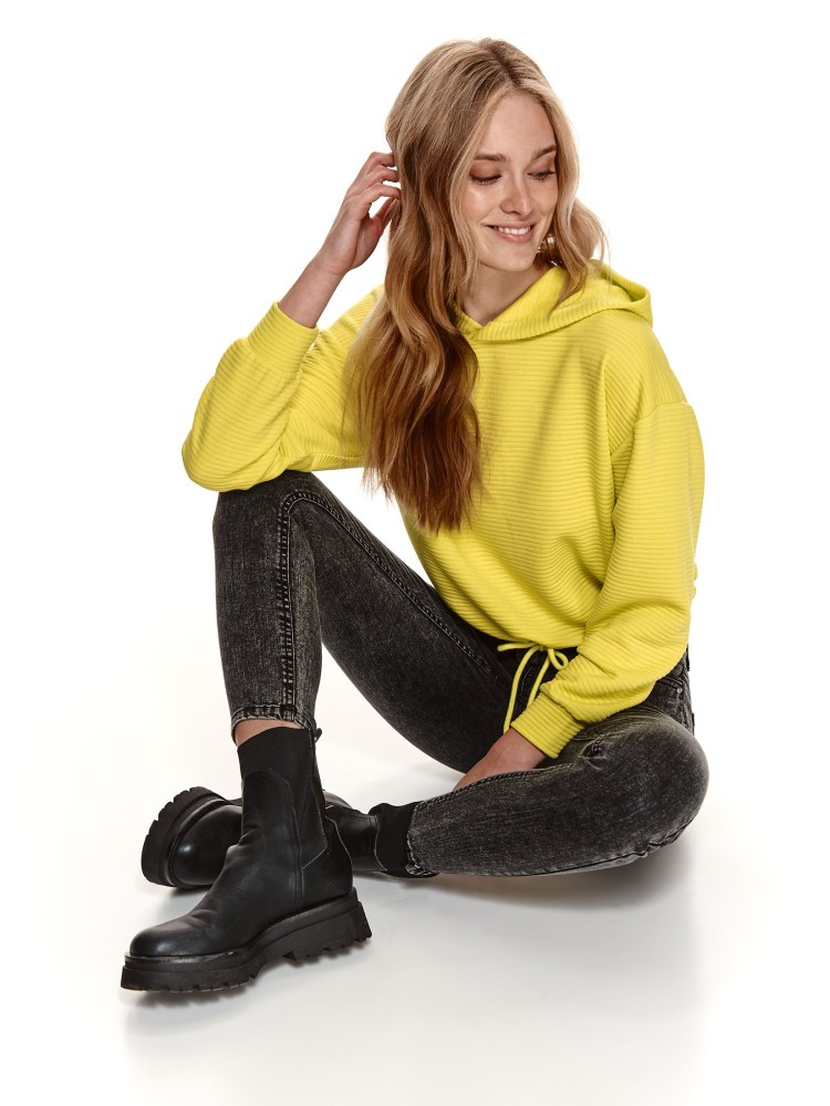 Neonowa bluza z kapturem