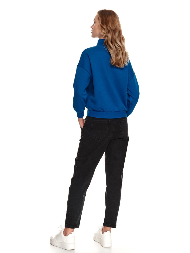 Gładka bluza ze stójką