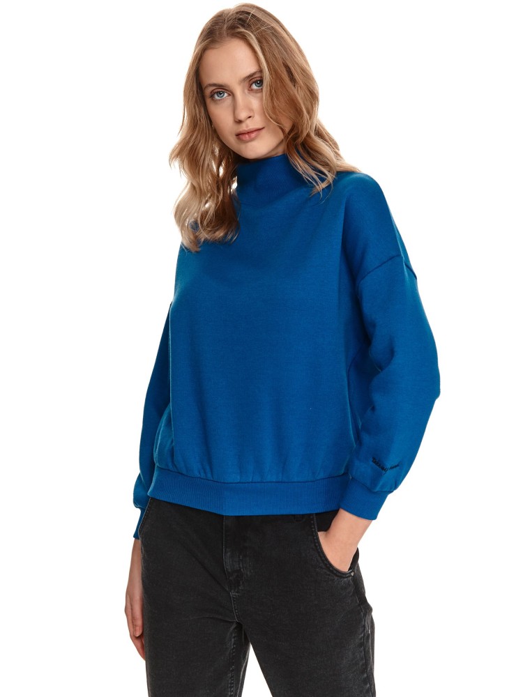 Gładka bluza ze stójką