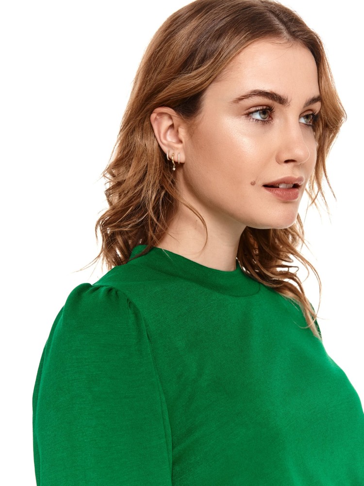 Bluza nierozpinana z bufiastymi rękawami