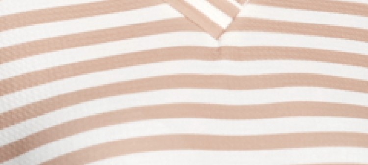 Bluza damska w paski z dekoltem w serek