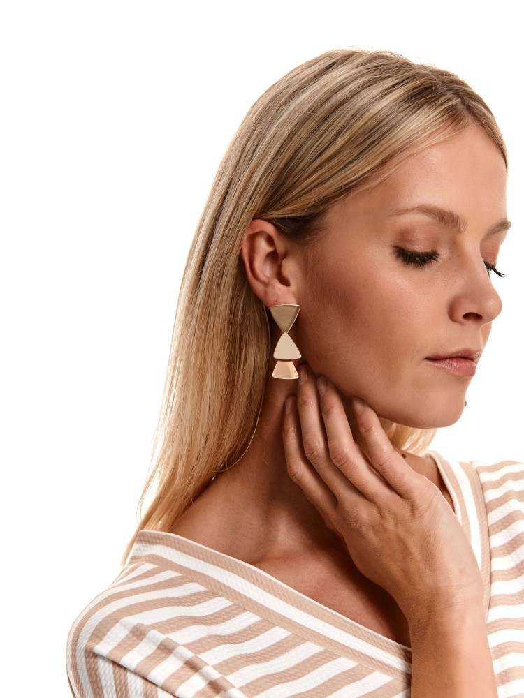 Bluza damska w paski z dekoltem w serek