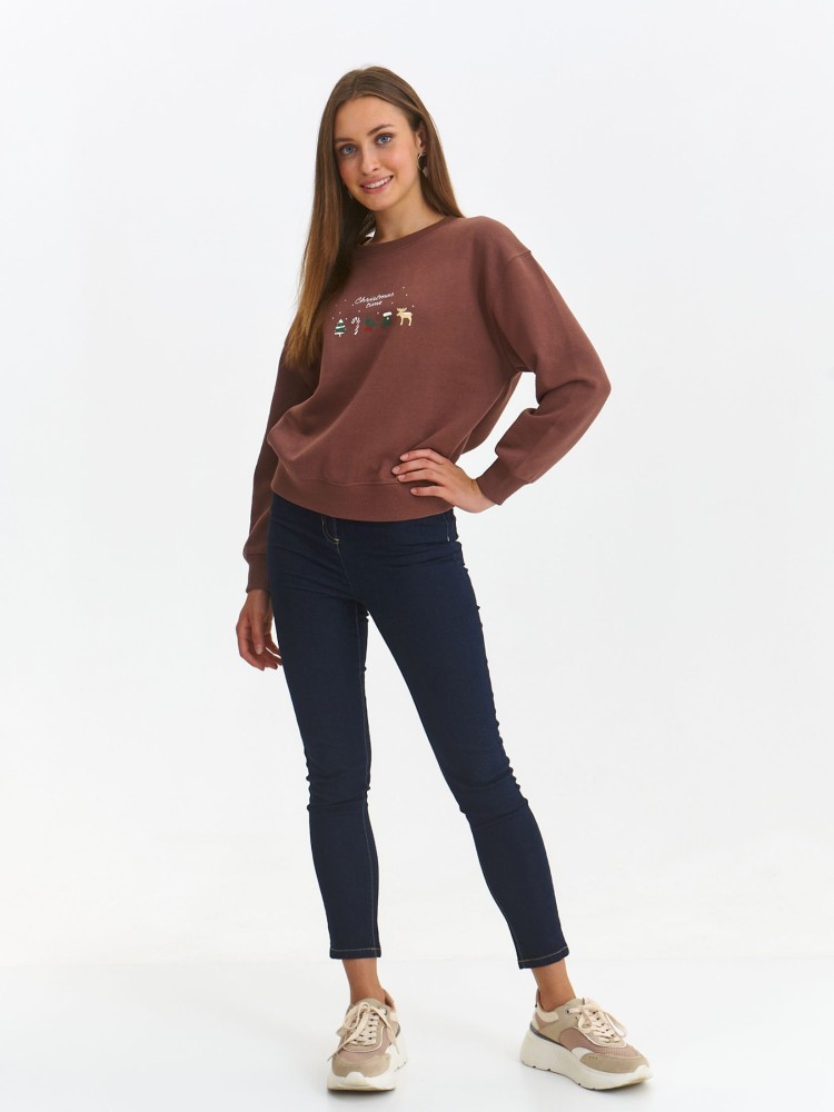 Bluza ze światecznym nadrukiem Bluza ze światecznym nadrukiem