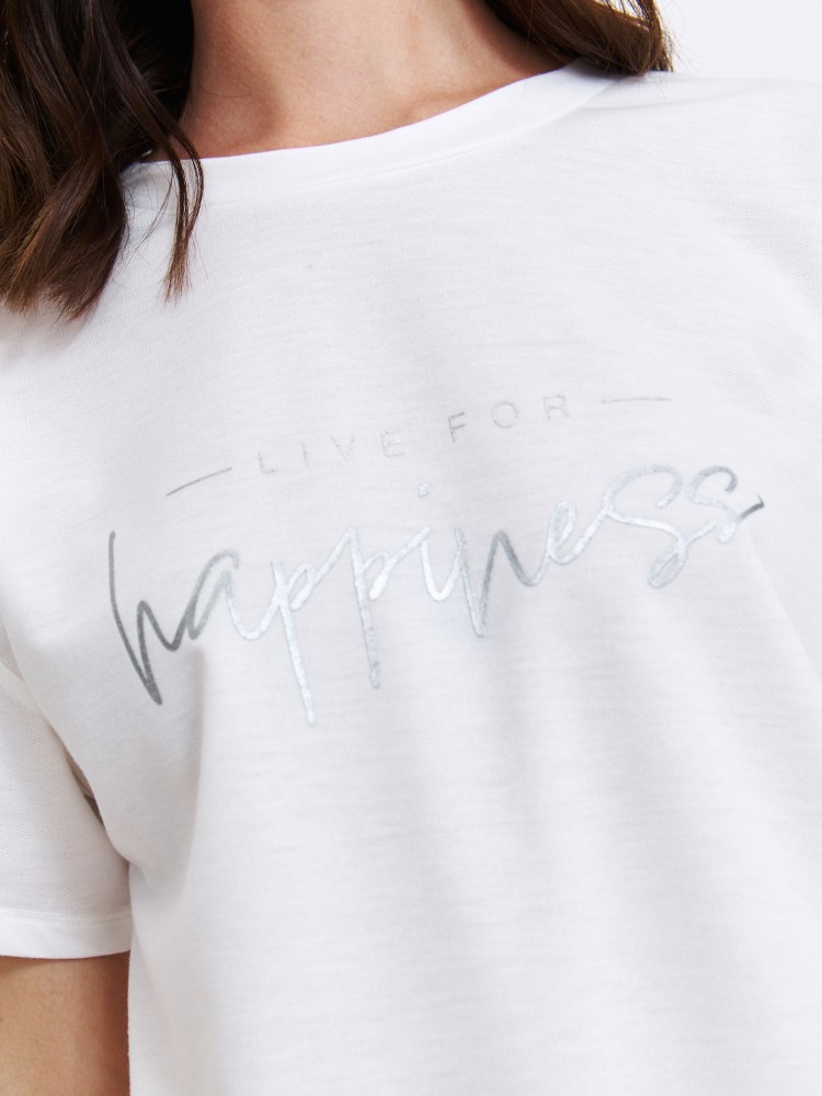 Luźna bluza z krótkim rękawem