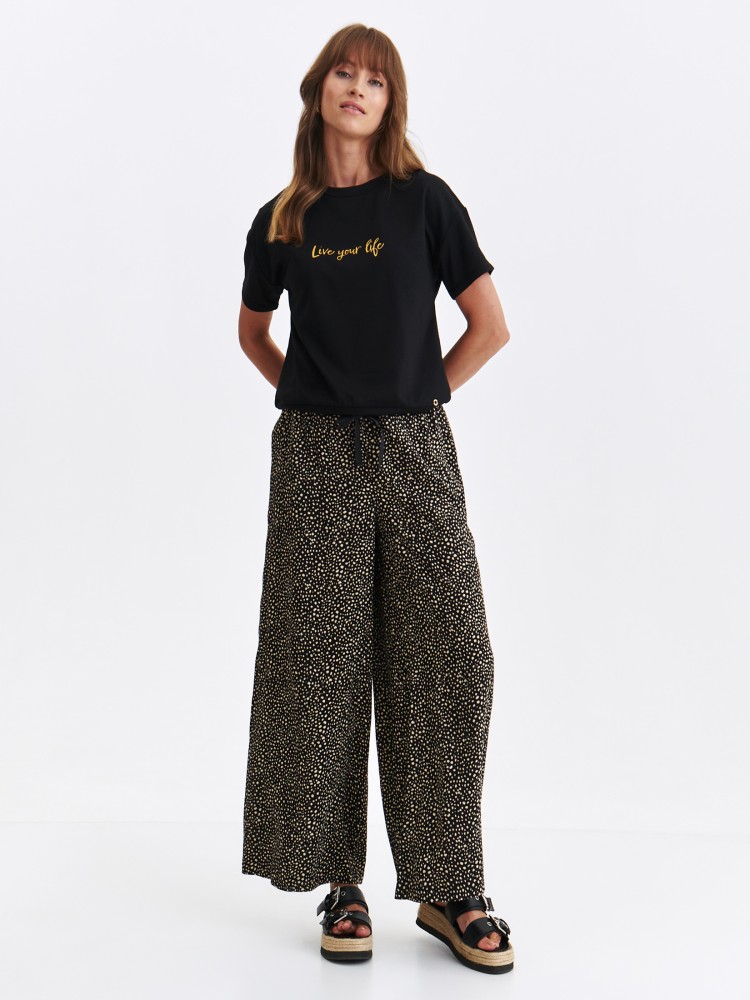 Czarna bluza z krótkim rękawem