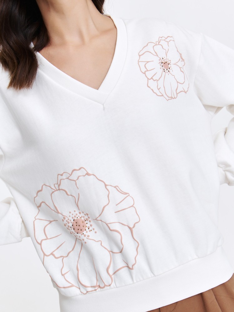 Bluza z dekoltem w serek Bluza z dekoltem w serek