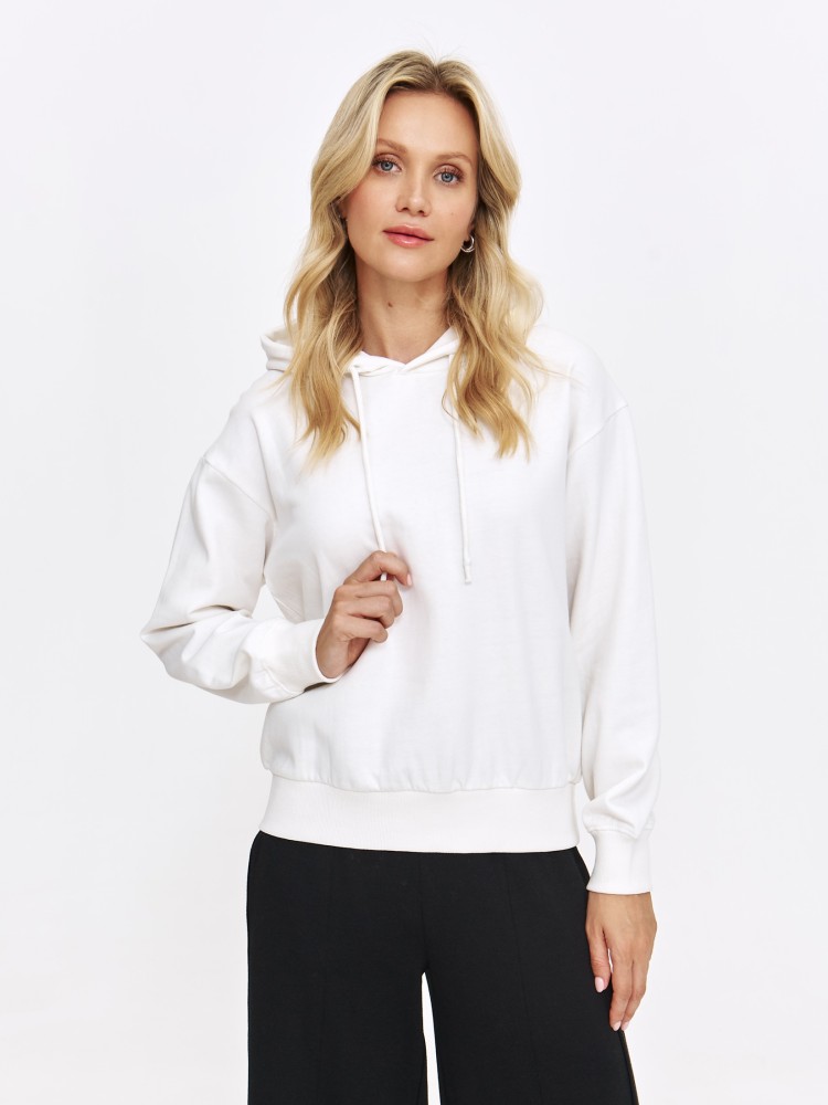Biała bluza z kapturem Biała bluza z kapturem