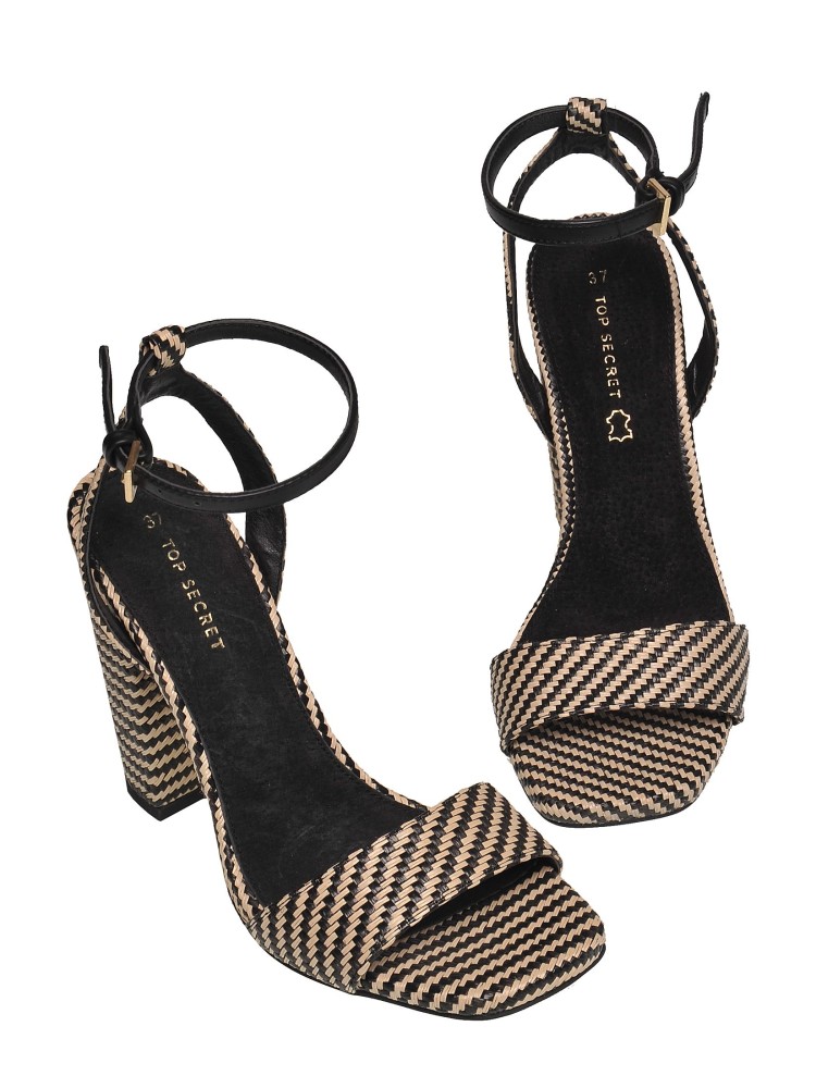 Sandały damskie na wysokim obcasie