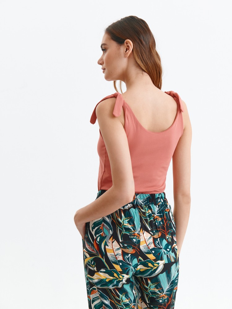 Bluzka z wiązanymi ramiączkami