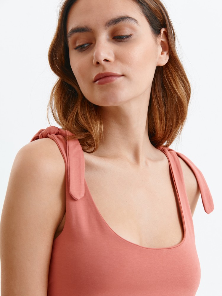 Bluzka z wiązanymi ramiączkami