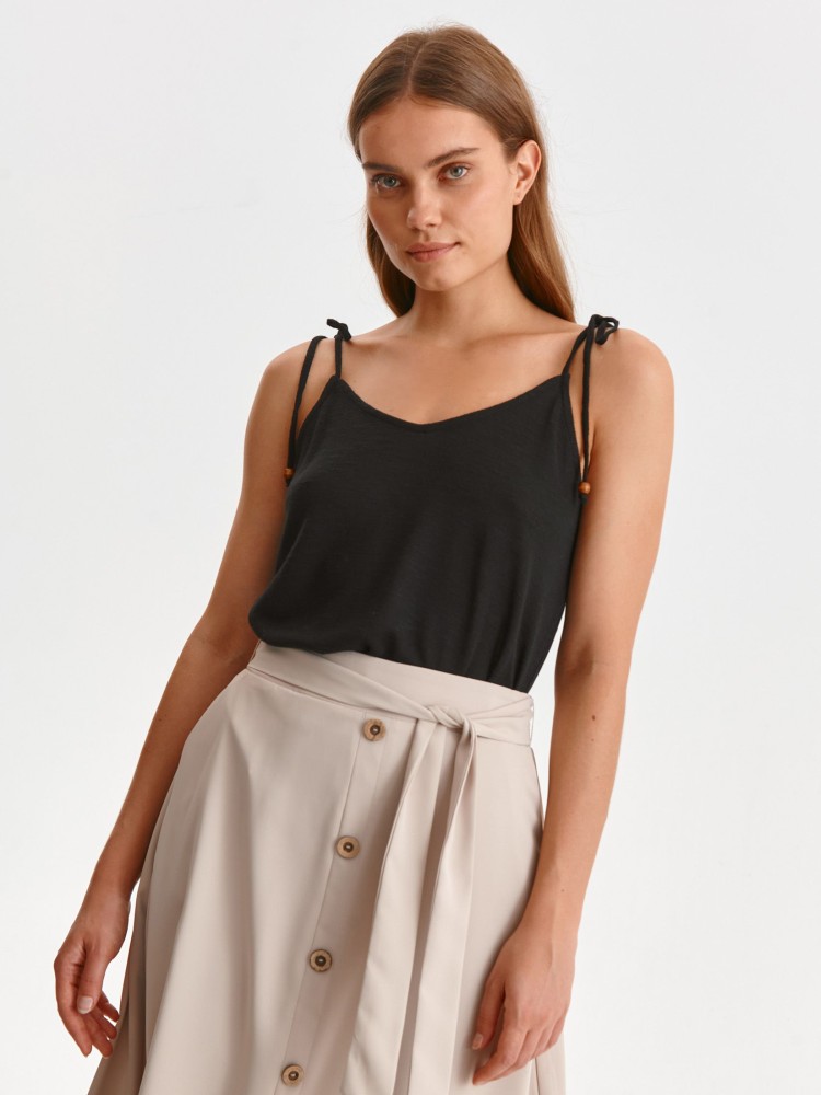 Bluzka z wiązaniem na ramiączkach Bluzka z wiązaniem na ramiączkach