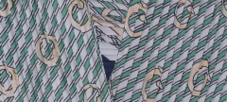 Prążkowana chusta damska